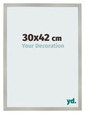 Photo Frame 30x42cm Silver Matte MDF Bologna Front Size | Yourdecoration.com