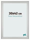 Photo Frame 30x42cm Silver Matte MDF Lazio Front Size | Yourdecoration.com