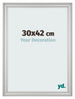Photo Frame 30x42cm Silver Matte MDF Lazio Front Size | Yourdecoration.com