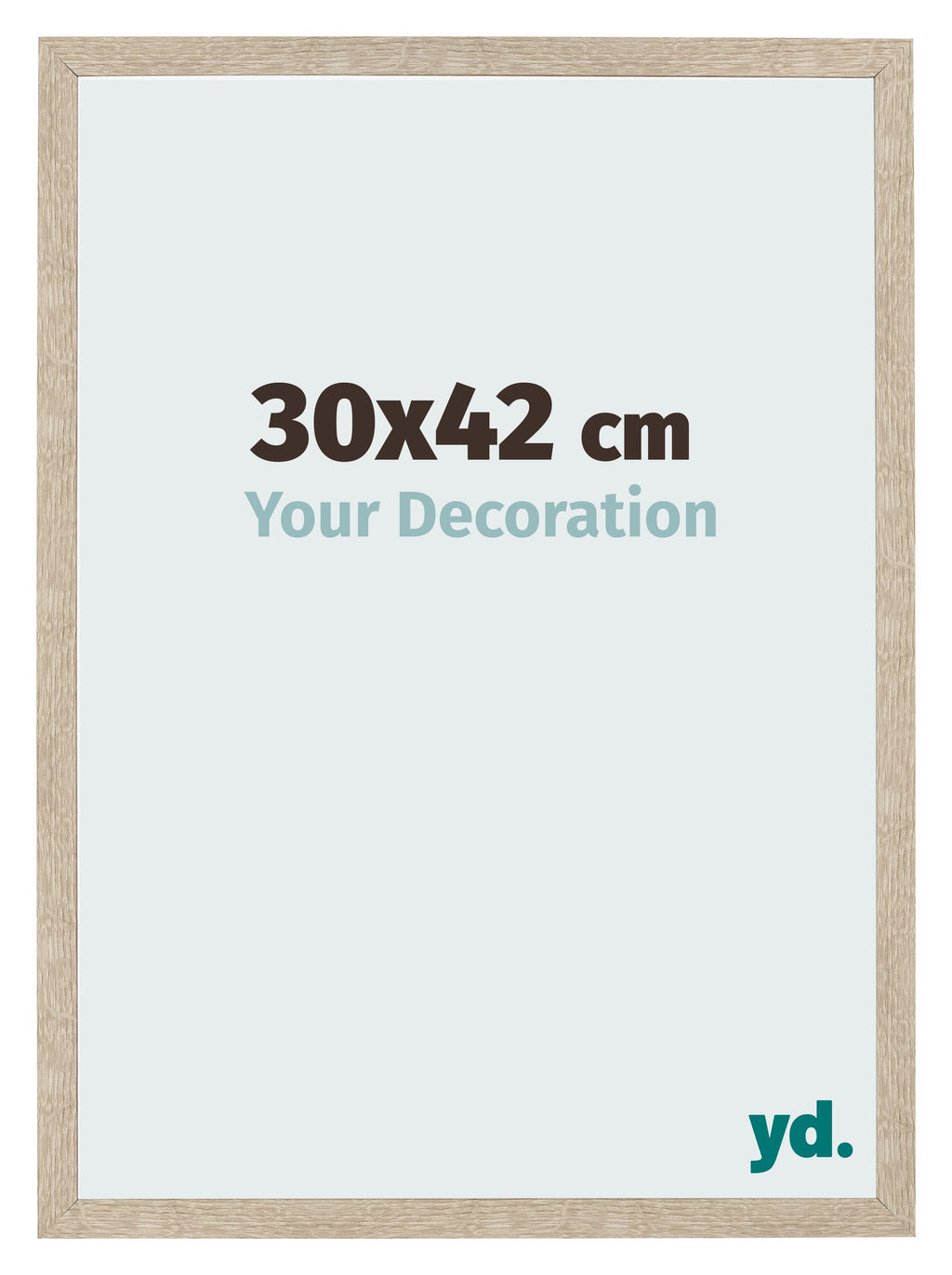 Photo Frame 30x42cm Sonoma Oak MDF Bologna Front Size | Yourdecoration.com