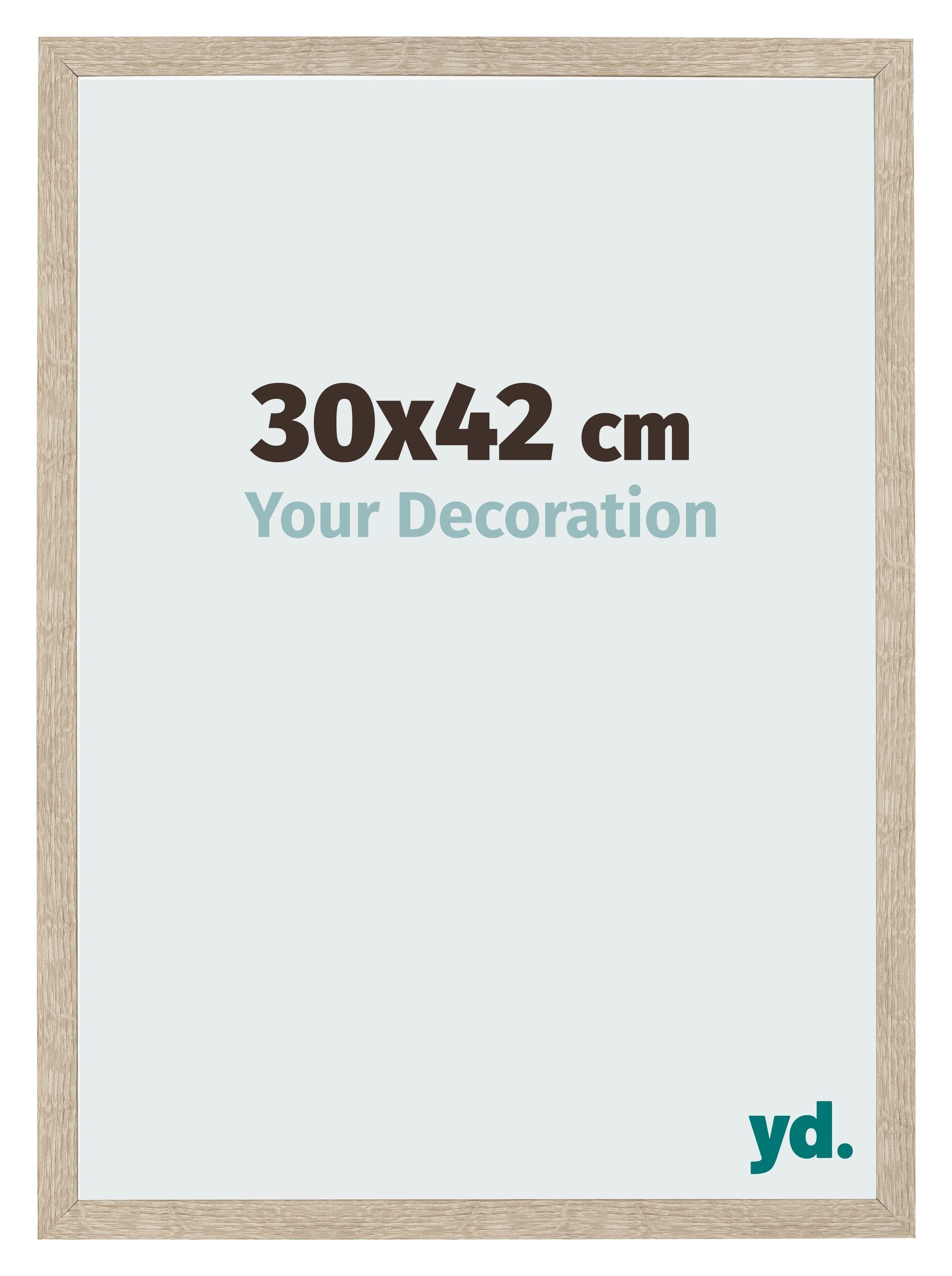 Photo Frame 30x42cm Sonoma Oak MDF Bologna Front Size | Yourdecoration.com