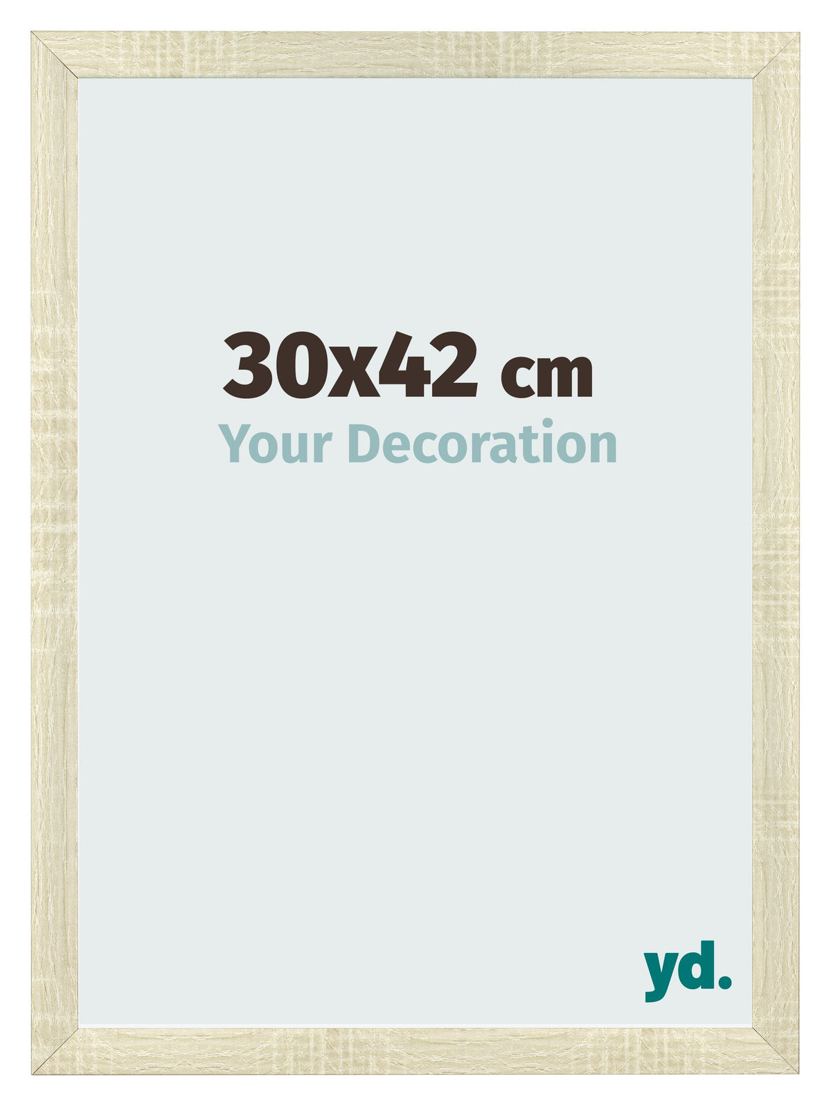 Photo Frame 30x42cm Sonoma Oak MDF Pisa Front Size | Yourdecoration.com