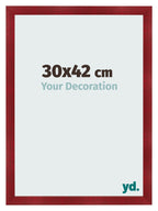 Photo Frame 30x42cm Wine Red Swept MDF Pisa Front Size | Yourdecoration.com