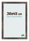 Photo Frame 30x45 cm Oxidized Metal MDF Bologna Front Size | Yourdecoration.com