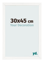 Photo Frame 30x45 cm White High Gloss MDF Bologna Front Size | Yourdecoration.com