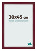 Photo Frame 30x45 cm Wine Red Swept MDF Bologna Front Size | Yourdecoration.com