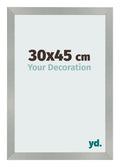 Photo Frame 30x45cm Aluminum Brushed MDF Bologna Front Size | Yourdecoration.com