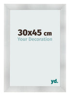 Photo Frame 30x45cm Aluminum Brushed MDF Pisa Front Size | Yourdecoration.com
