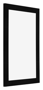 Photo Frame 30x45cm Black Silver Polished MDF Pisa Front Oblique | Yourdecoration.com