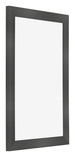 Photo Frame 30x45cm Black Silver Polished MDF Pisa Front Oblique | Yourdecoration.com
