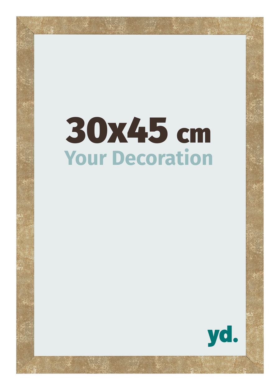 Photo Frame 30x45cm Gold Antique MDF Bologna Front Size | Yourdecoration.com