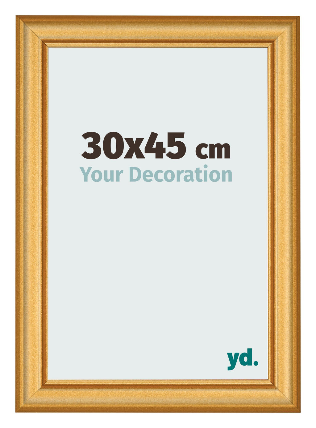 Photo Frame 30x45cm Gold Matte MDF Lazio Front Size | Yourdecoration.com