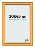 Photo Frame 30x45cm Gold Matte MDF Lazio Front Size | Yourdecoration.com