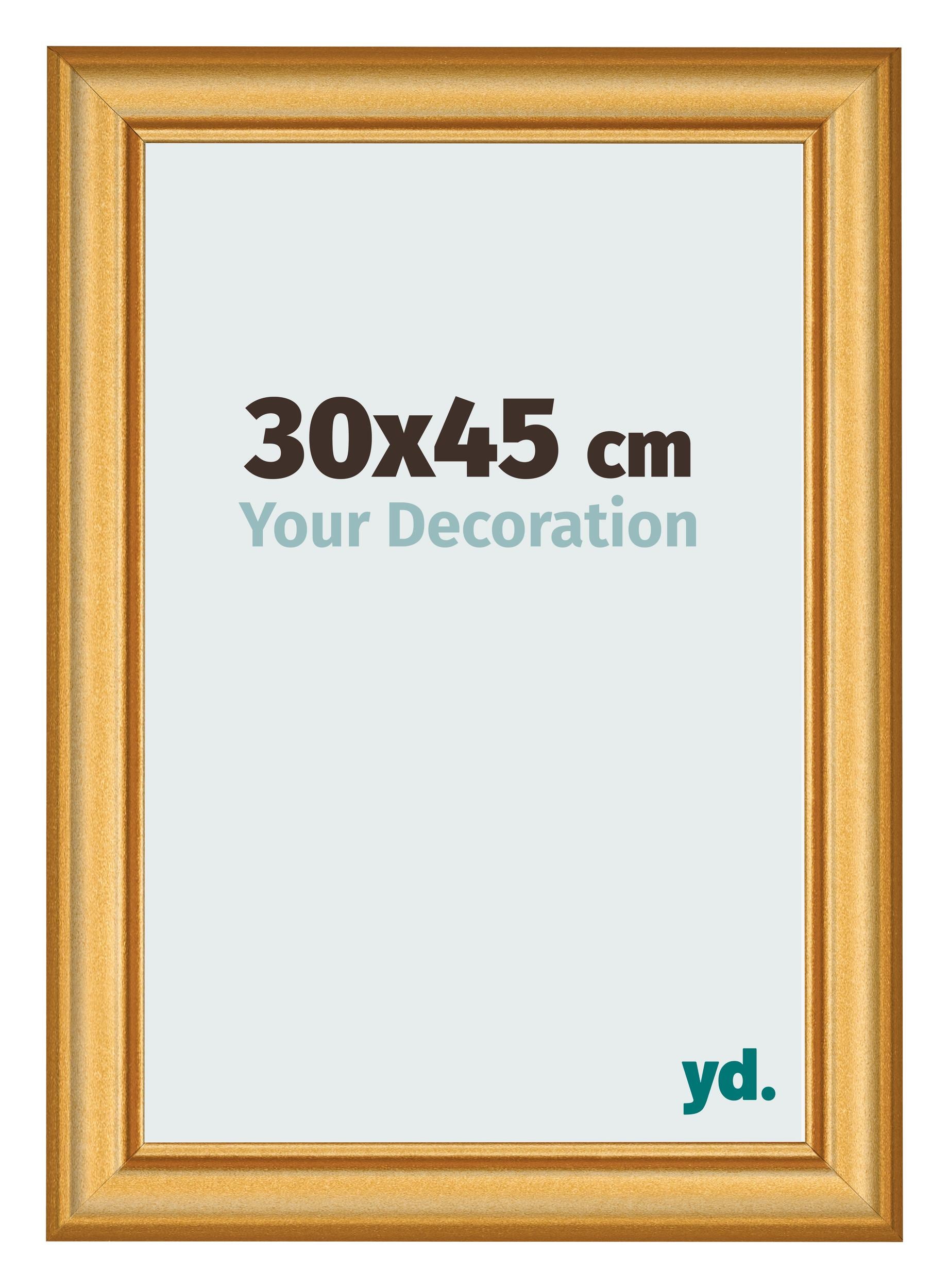 Photo Frame 30x45cm Gold Matte MDF Lazio Front Size | Yourdecoration.com