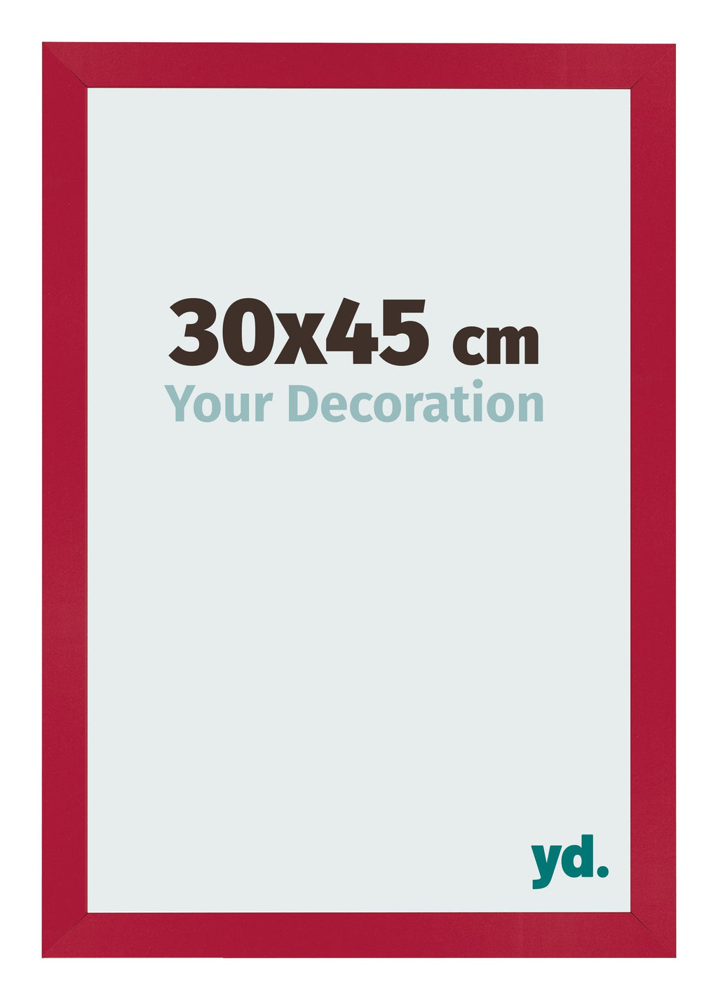 Photo Frame 30x45cm Red MDF Bologna Front Size | Yourdecoration.com