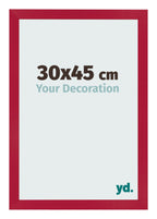 Photo Frame 30x45cm Red MDF Bologna Front Size | Yourdecoration.com