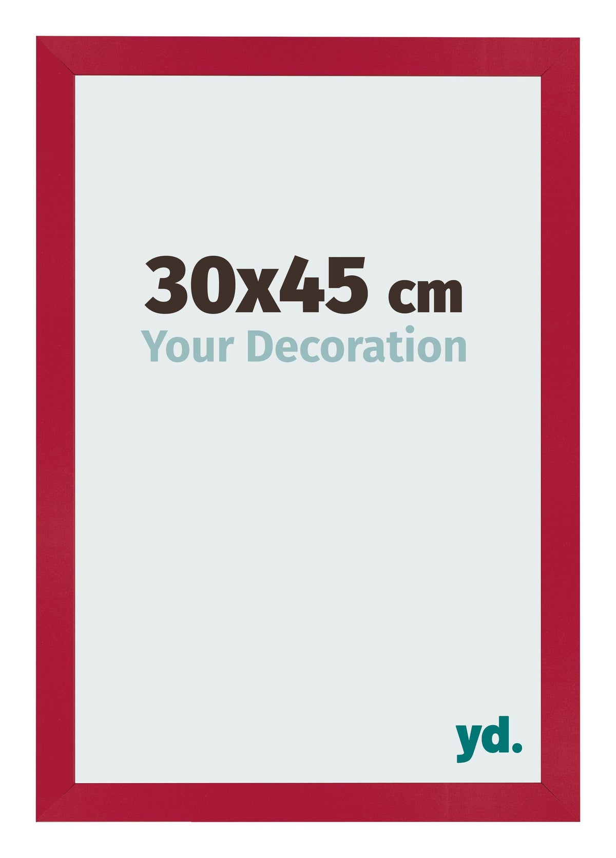 Photo Frame 30x45cm Red MDF Bologna Front Size | Yourdecoration.com