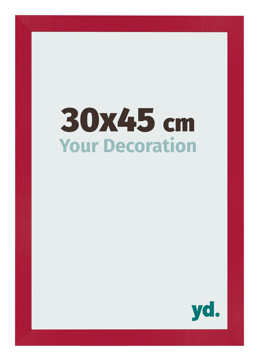 Photo Frame 30x45cm Red MDF Bologna Front Size | Yourdecoration.com