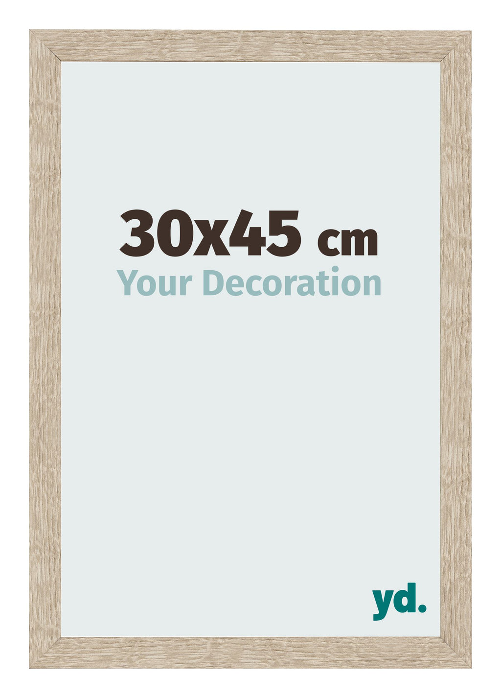 Photo Frame 30x45cm Sonoma Oak MDF Bologna Front Size | Yourdecoration.com