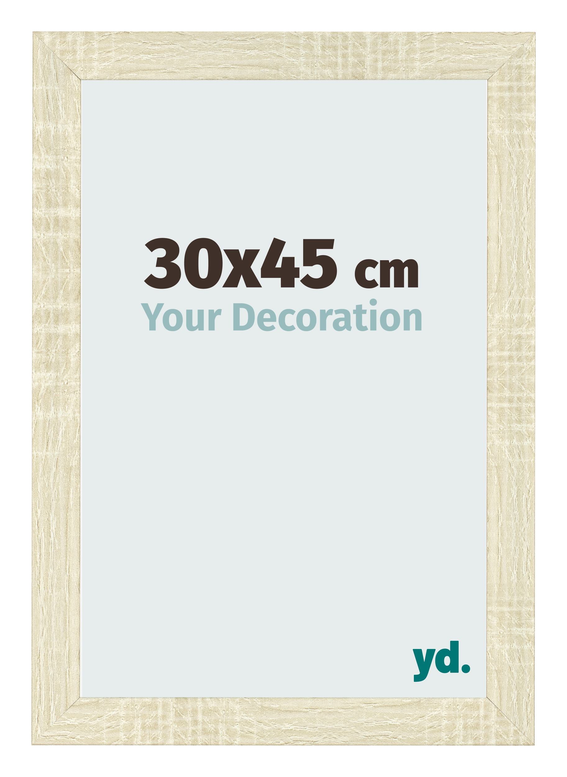 Photo Frame 30x45cm Sonoma Oak MDF Pisa Front Size | Yourdecoration.com