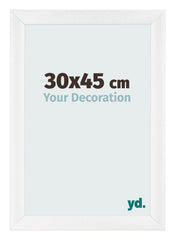 Photo Frame 30x45cm White Vintage MDF Pisa Front Size | Yourdecoration.com