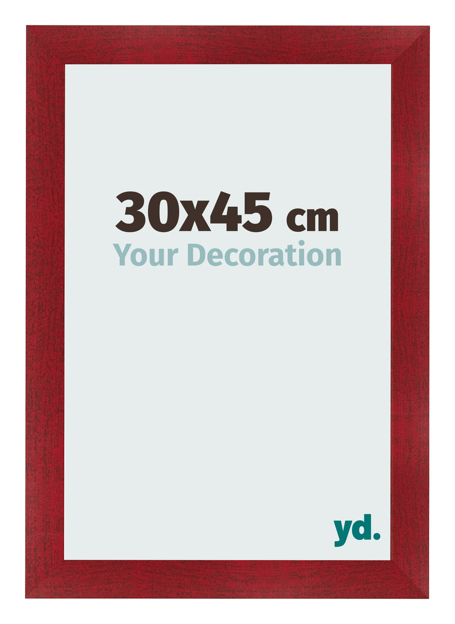 Photo Frame 30x45cm Wine Red Swept MDF Pisa Front Size | Yourdecoration.com