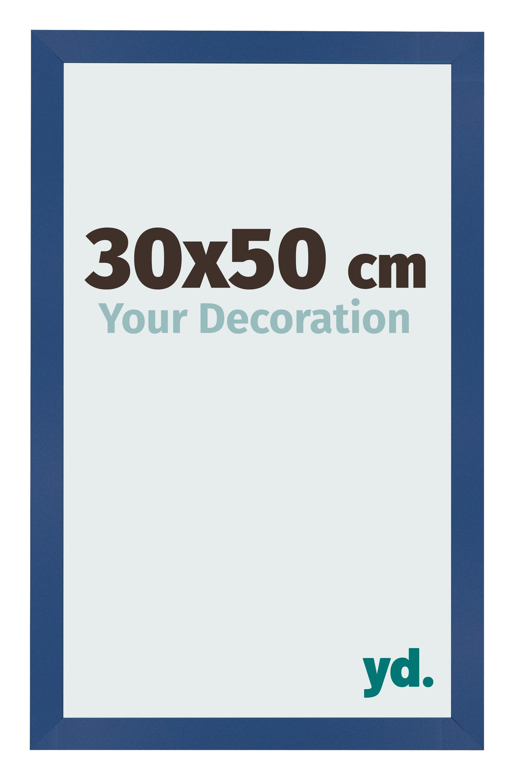 Photo Frame 30x50 cm Dark Blue MDF Bologna Front Size | Yourdecoration.com