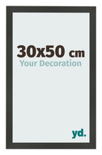 Photo Frame 30x50cm Anthracite MDF Bologna Front Size | Yourdecoration.com