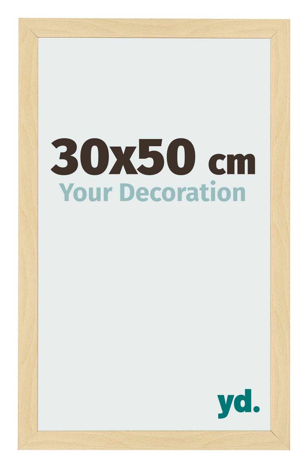 Photo Frame 30x50cm Beech Design MDF Bologna Front Size | Yourdecoration.com