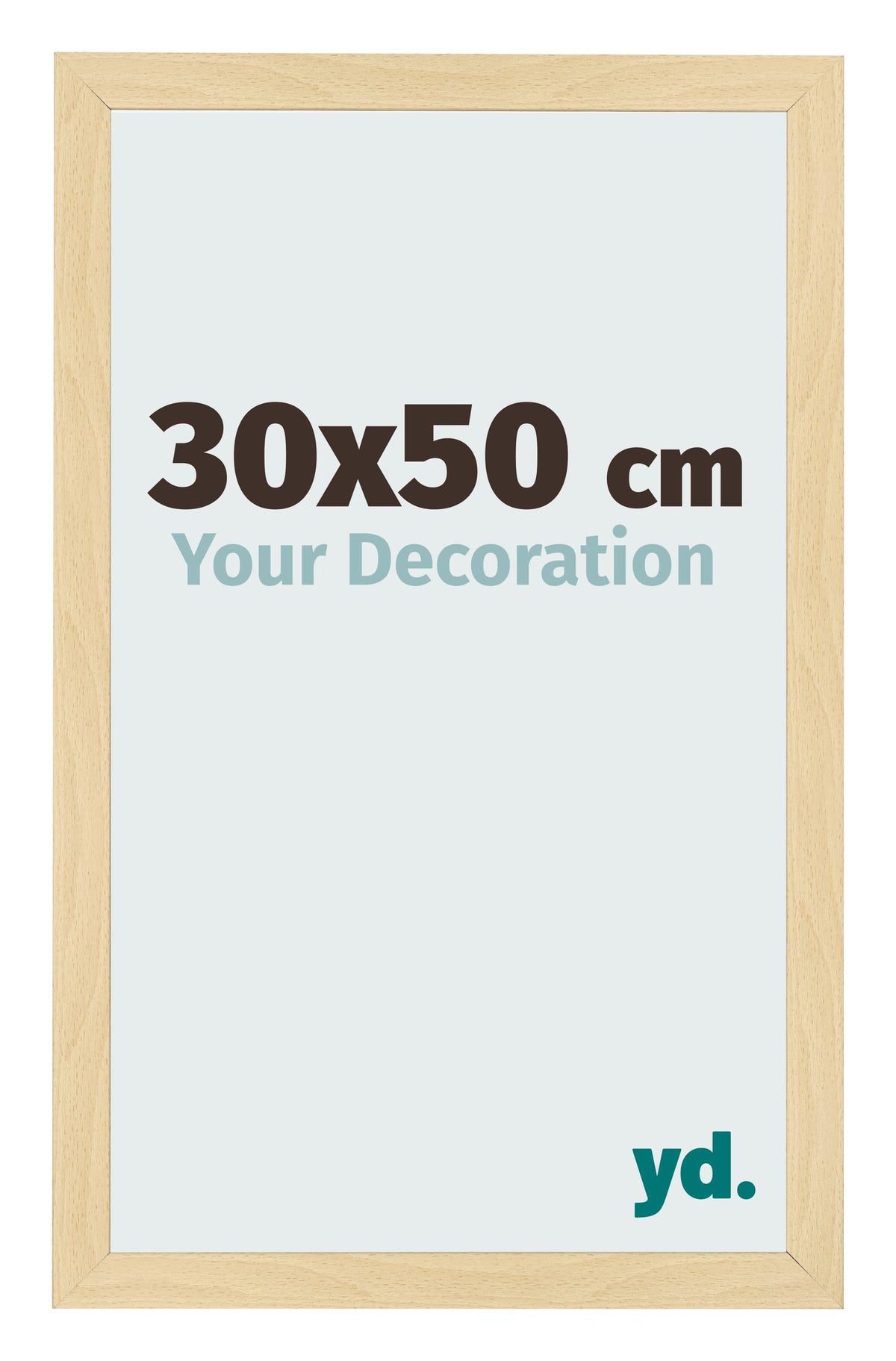 Photo Frame 30x50cm Beech Design MDF Bologna Front Size | Yourdecoration.com