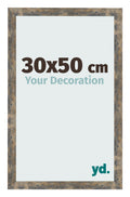 Photo Frame 30x50cm Blue Gold Melange MDF Bologna Front Size | Yourdecoration.com