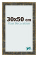 Photo Frame 30x50cm Blue Gold Melange MDF Pisa Front Size | Yourdecoration.com