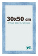 Photo Frame 30x50cm Clear Blue Swept MDF Pisa Front Size | Yourdecoration.com