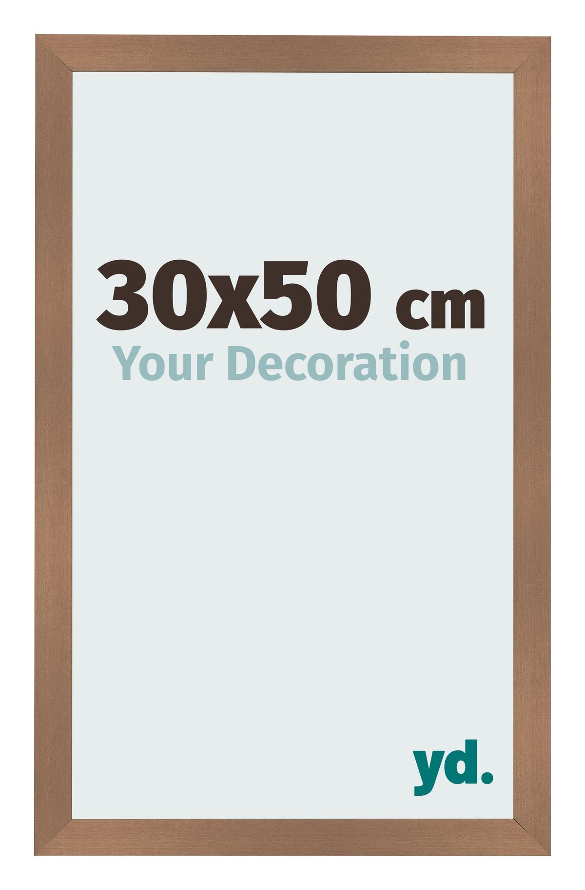 Photo Frame 30x50cm Copper Design MDF Bologna Front Size | Yourdecoration.com