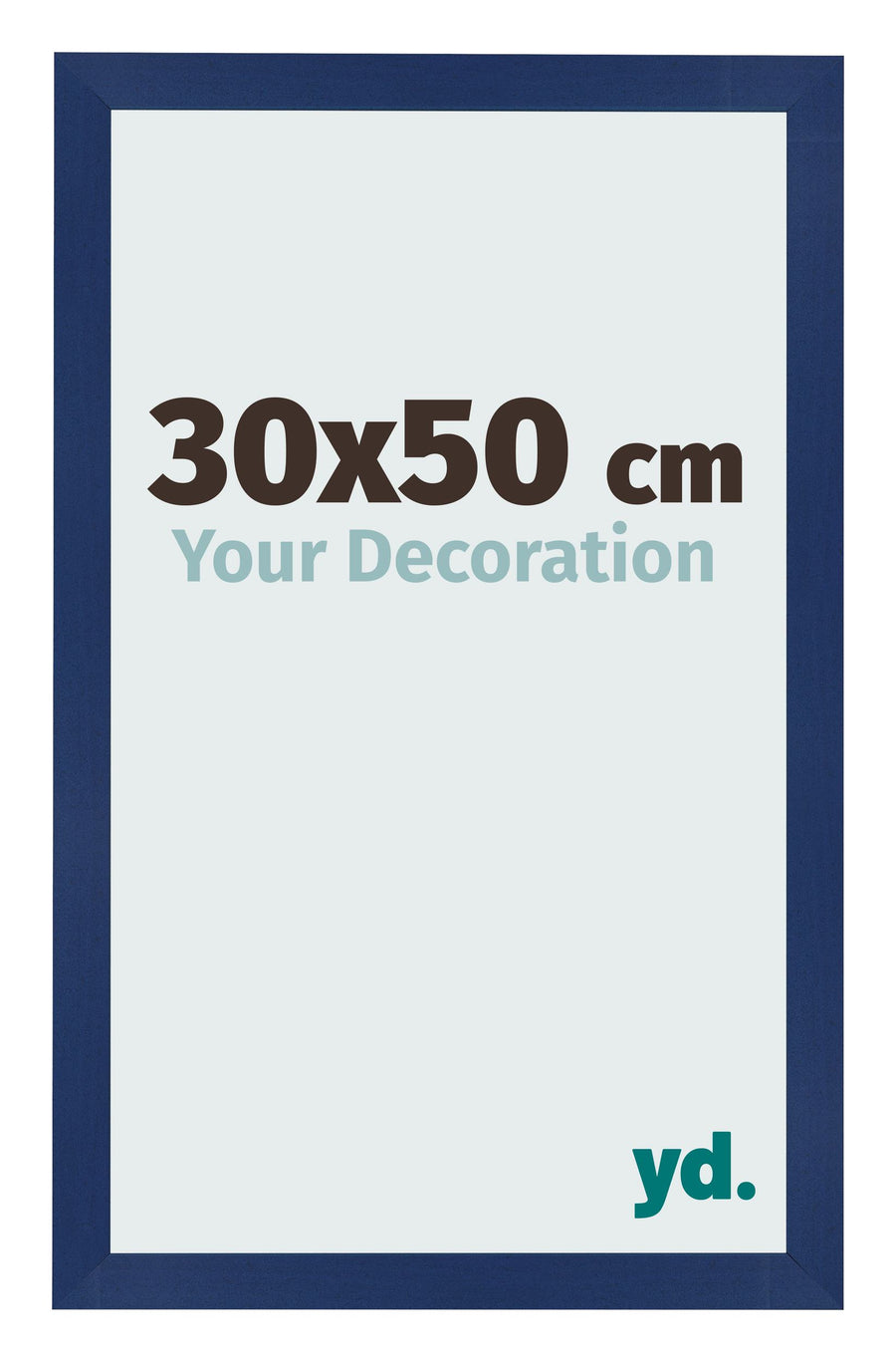 Photo Frame 30x50cm Dark Blue Swept MDF Bologna Front Size | Yourdecoration.com