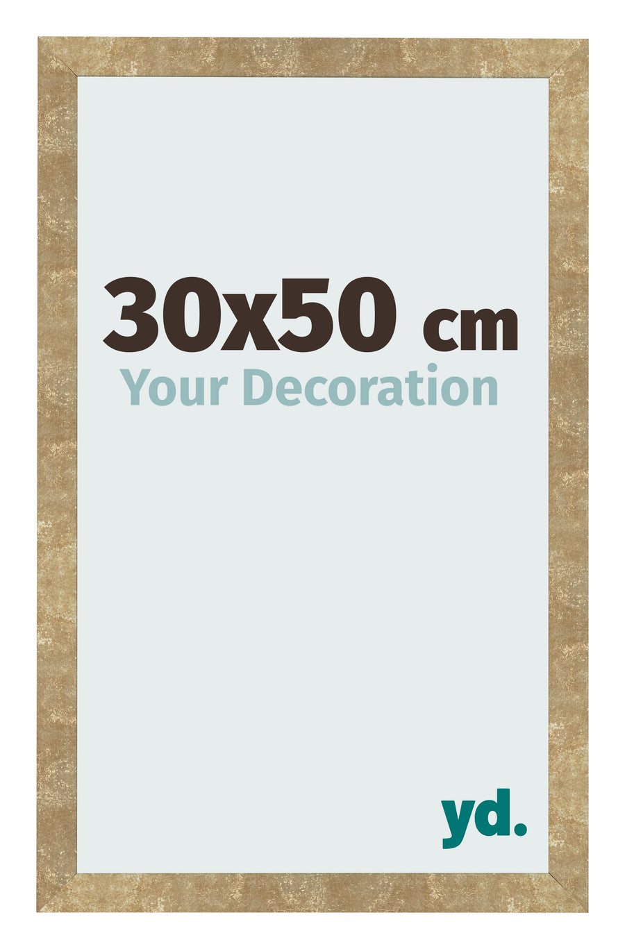Photo Frame 30x50cm Gold Antique MDF Bologna Front Size | Yourdecoration.com