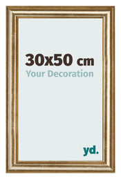 Photo Frame 30x50cm Gold Antique MDF Lazio Front Size | Yourdecoration.com