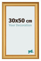 Photo Frame 30x50cm Gold Matte MDF Lazio Front Size | Yourdecoration.com