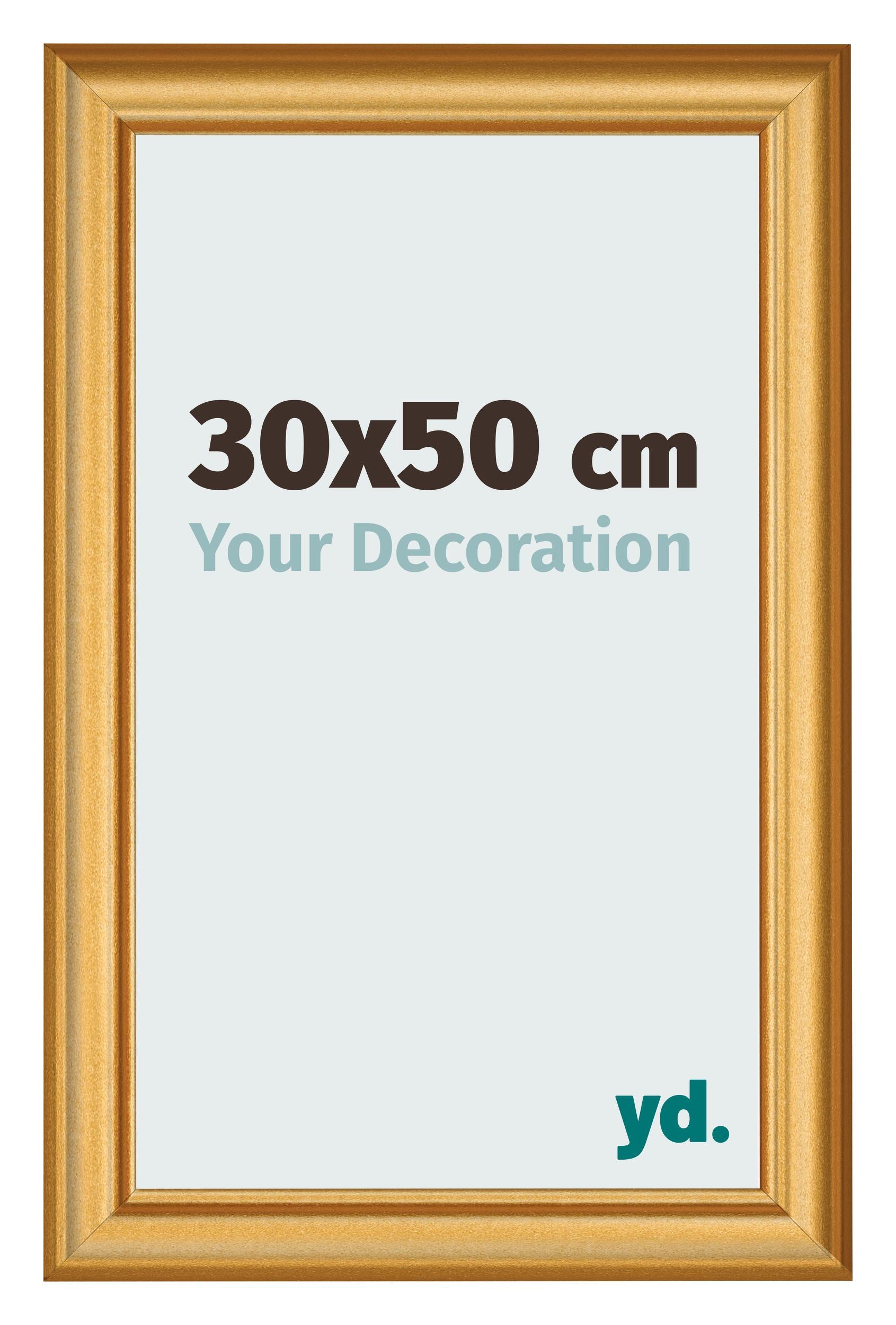 Photo Frame 30x50cm Gold Matte MDF Lazio Front Size | Yourdecoration.com