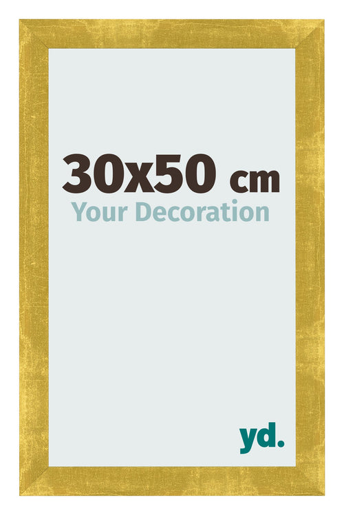 Photo Frame 30x50cm Gold Vintage MDF Pisa Front Size | Yourdecoration.com