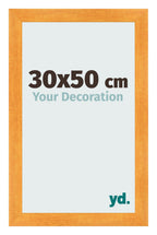 Photo Frame 30x50cm Orange MDF Pisa Front Size | Yourdecoration.com