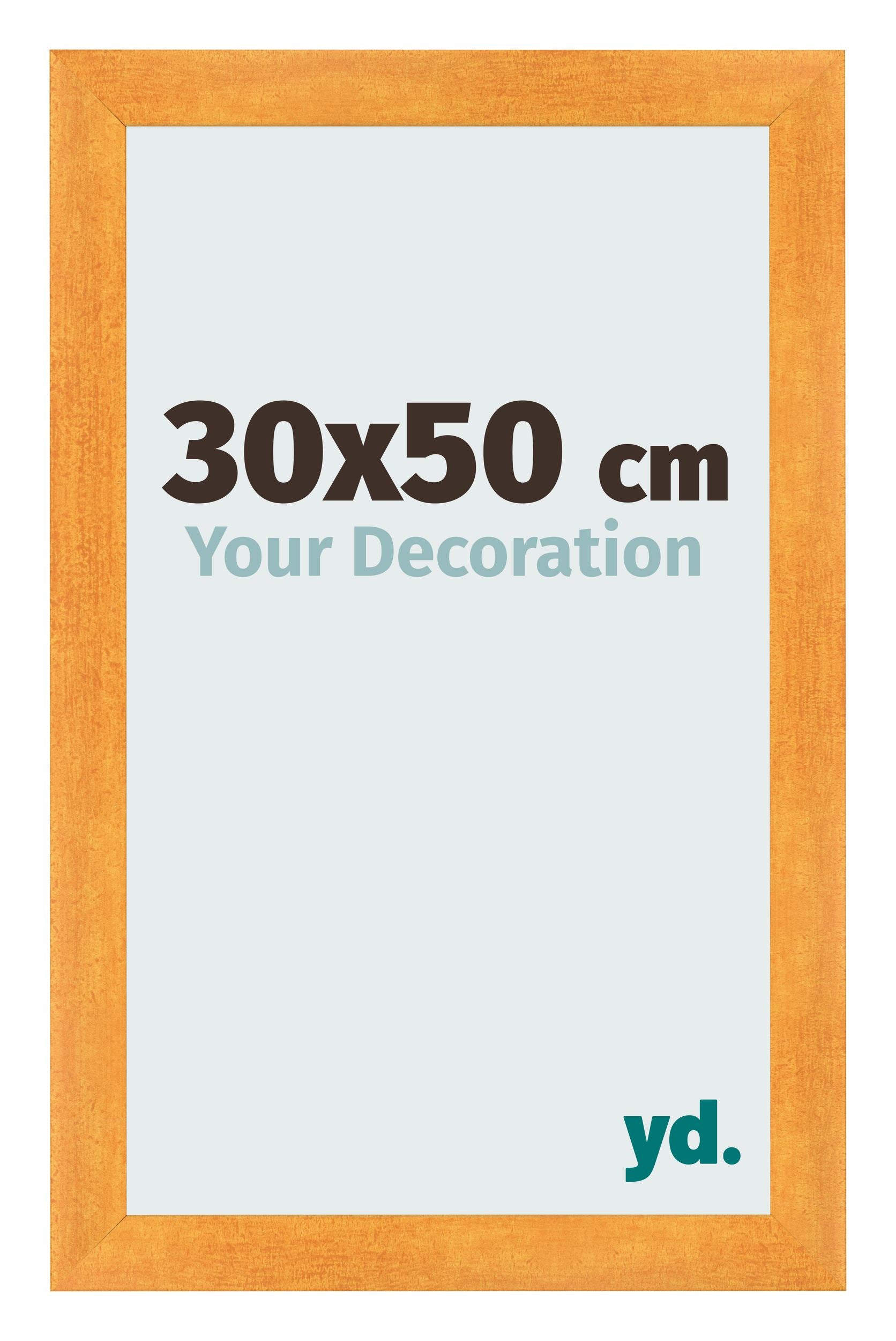 Photo Frame 30x50cm Orange MDF Pisa Front Size | Yourdecoration.com