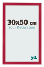 Photo Frame 30x50cm Red MDF Bologna Front Size | Yourdecoration.com