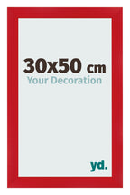 Photo Frame 30x50cm Red MDF Pisa Front Size | Yourdecoration.com