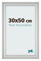 Photo Frame 30x50cm Silver Matte MDF Lazio Front Size | Yourdecoration.com