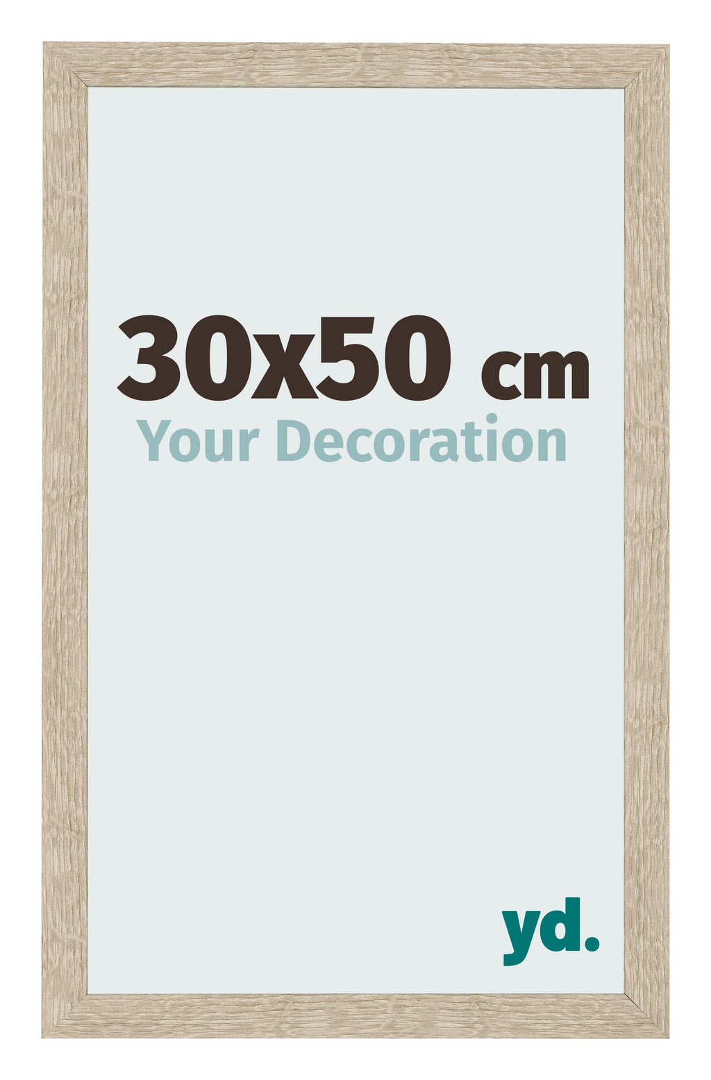 Photo Frame 30x50cm Sonoma Oak MDF Bologna Front Size | Yourdecoration.com