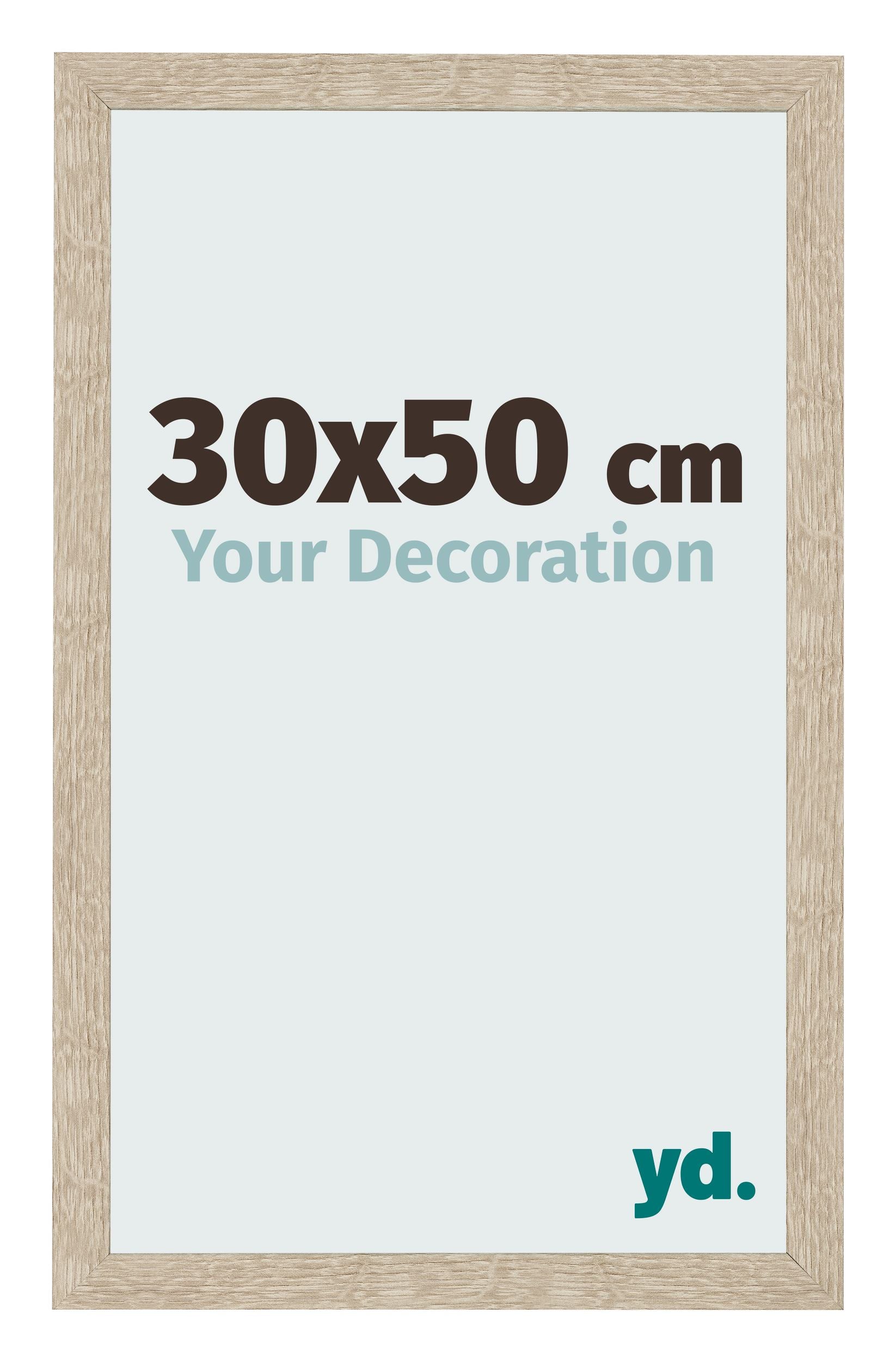 Photo Frame 30x50cm Sonoma Oak MDF Bologna Front Size | Yourdecoration.com