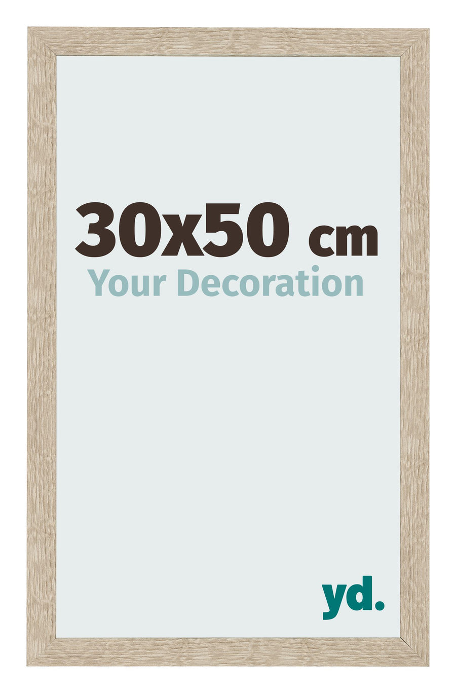 Photo Frame 30x50cm Sonoma Oak MDF Bologna Front Size | Yourdecoration.com