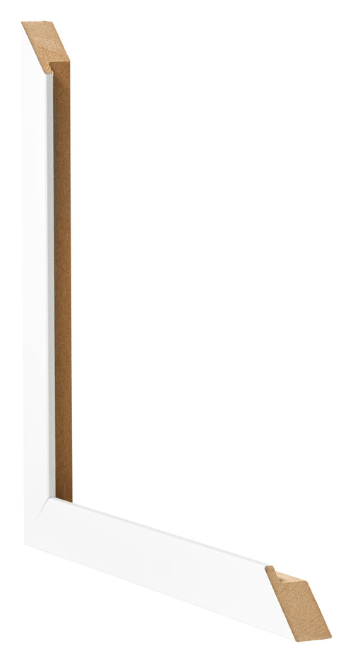 Photo Frame 30x50cm White Matte MDF Bologna Detail Intersection | Yourdecoration.com