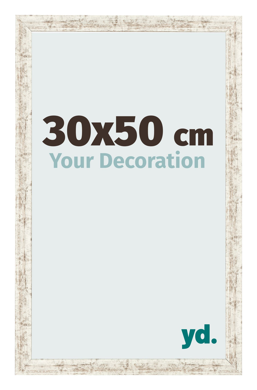 Photo Frame 30x50cm White Vintage MDF Bologna Front Size | Yourdecoration.com